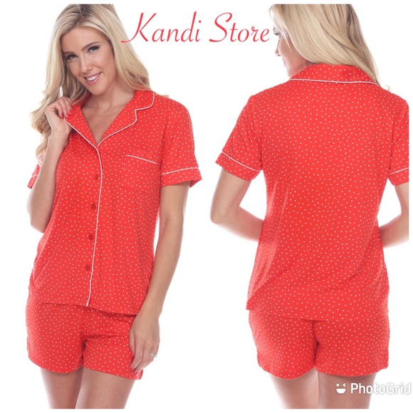 Other - Red Polka Dot Pajamas Set